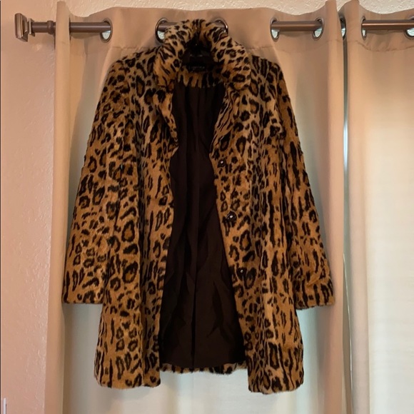 Topshop Jackets & Blazers - Faux Fur Leopard Print Duster from TopShop.